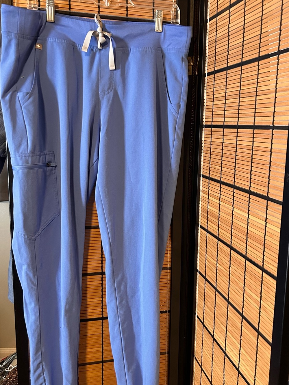 FIGS High-Waisted Zamora Pants (Large) Ceil blue